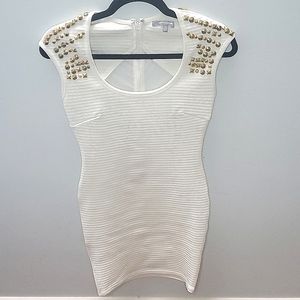 WOW COUTURE BANDAGE MINI DRESS - SMALL